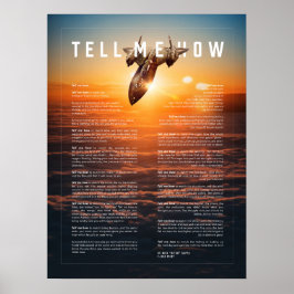 SR-71, zonsondergang, met Vertel me hoe te vliegen Poster