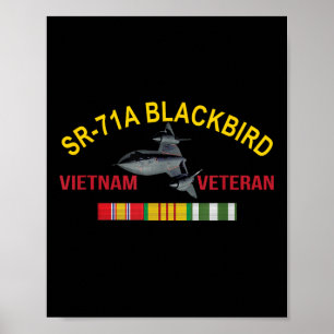 SR-71a Blackbird Vietnam Veteran SR 71 Blackbird A Poster