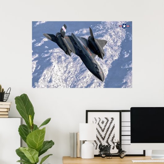 SR-71B BLACKBIRD POSTER (Thuiskantoor)