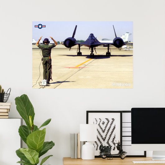 SR-71B BLACKBIRD POSTER (Thuiskantoor)