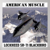 SR-71BlackbirdLockheed: AMERICAN MUSCLE Poster (Voorkant)