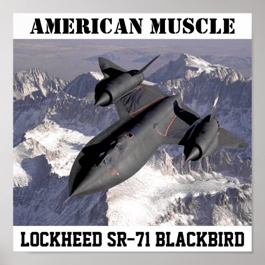 SR-71BlackbirdLockheed: AMERICAN MUSCLE Poster (Voorkant)