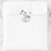 SR-Design-illustraties Ronde Sticker (Tas)