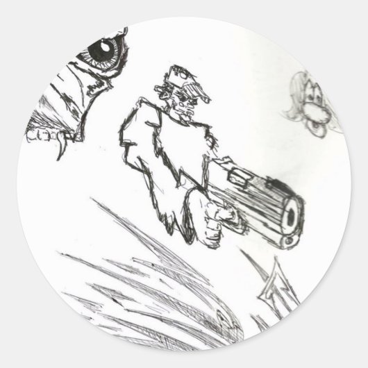 SR-Design-illustraties Ronde Sticker (Voorkant)