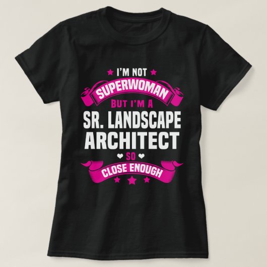 Sr. Landschapsarchitect T-shirt (Design voorkant)