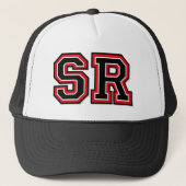 "SR"-monogram Trucker Pet (Voorkant)