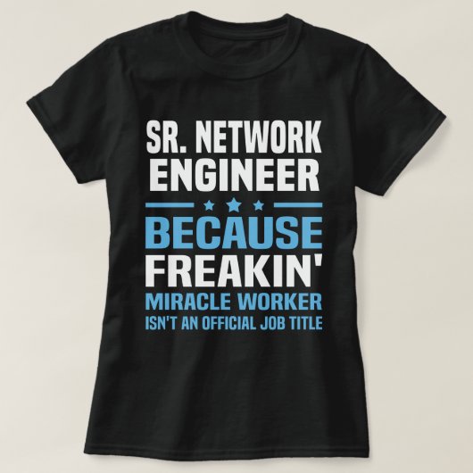 Sr. netwerktechnicus t-shirt (Design voorkant)