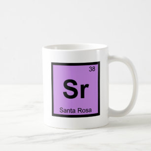 Sr - Santa Rosa Californië Chemie Symbool Koffiemok