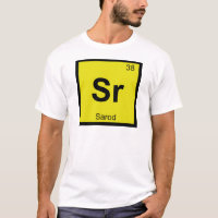 Sr - Sarod Muziek Chemie Periodiek Systeem Symbool
