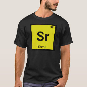 Sr - Sarod Muziek Chemie Periodiek Systeem Symbool T-shirt