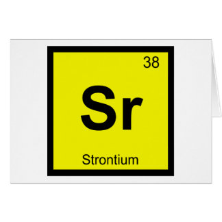 Sr - Strontium Chemie Periodiek Systeem Symbool