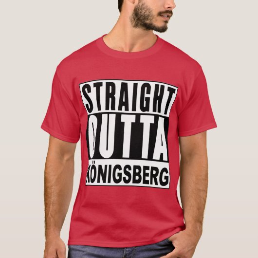 Sraight Outta Konigsberg East Prussia Active funny T-shirt (Voorkant)