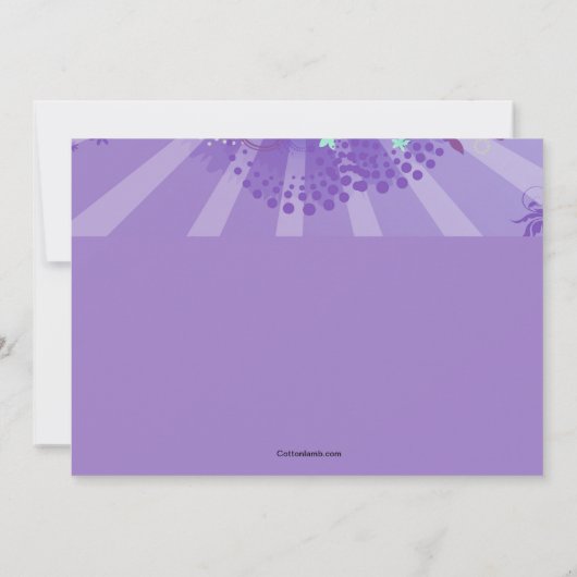 Srapbooking Bunnies Pasen Uitnodiging (Achterkant)