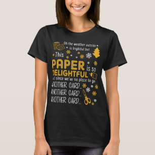 Srapbooking kerstpapier prachtig t-shirt