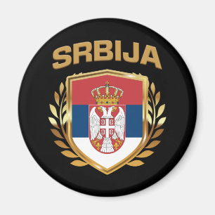 Srbija Flag Shield Servië Magneet