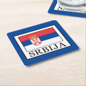 Srbija Kartonnen Onderzetters (Schuin)