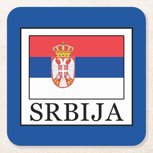 Srbija Kartonnen Onderzetters (Voorkant)