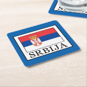 Srbija Kartonnen Onderzetters (Schuin)