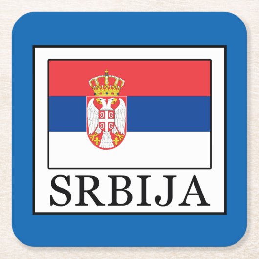 Srbija Kartonnen Onderzetters (Voorkant)