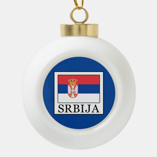 Srbija Keramische Bal Ornament (Voorkant)