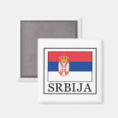 Srbija Magneet (Voorkant / Achterkant)