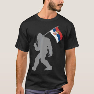 Srbija of Servische vlag op Servische vlag T-shirt