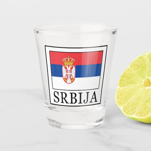Srbija Shot Glas (Voorkant)