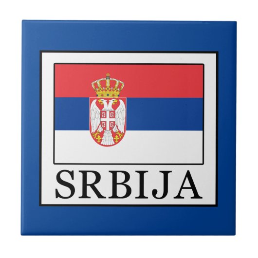 Srbija Tegeltje (Voorkant)
