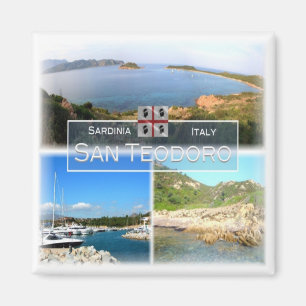 SRD020 SAN TEODORO - Mozaïek - Sardinië - Fridge Magneet