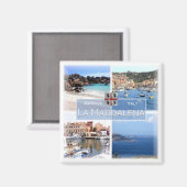 SRD023 LA MADDALENA - Mosaic - Sardinia - Fridge Magneet (Voorkant / Achterkant)