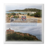 SRD029 TEULADA GOLF, Sardinië Tegeltje (Voorkant)