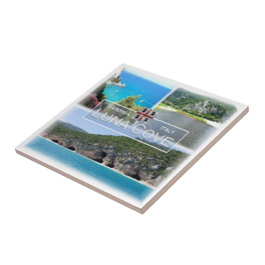 SRD031 LUNA COVE, Mozaïek, Sardinië, Tegeltje (Zijkant)