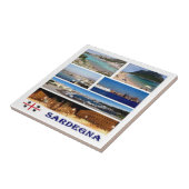 SRD042 SARDINIË, Mozaïek, Italië, Tegeltje (Zijkant)