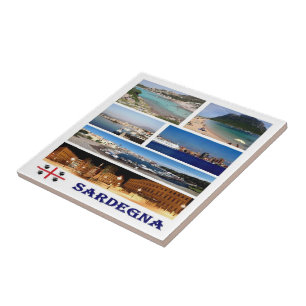 SRD042 SARDINIË, Mozaïek, Italië, Tegeltje