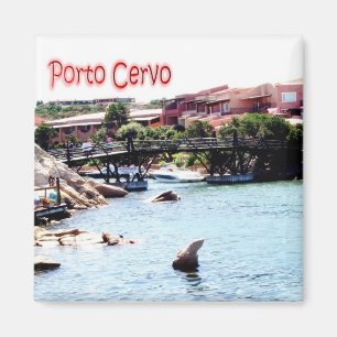 SRD051 PORTO CERVO, Sardinië, Italië, Koelkast Magneet