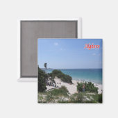 SRD069 ALGHERO Beach, Sardinië, Italië, Koelkast Magneet (Voorkant / Achterkant)