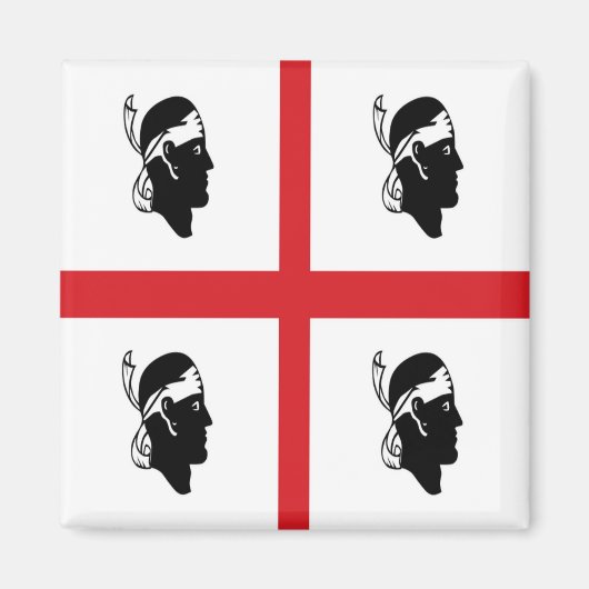 SRD072 VLAG, SARDINIË, Italië, Koelkast Magneet (Voorkant)