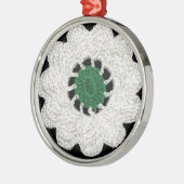 Srebrenica cvijet metalen ornament (Links)