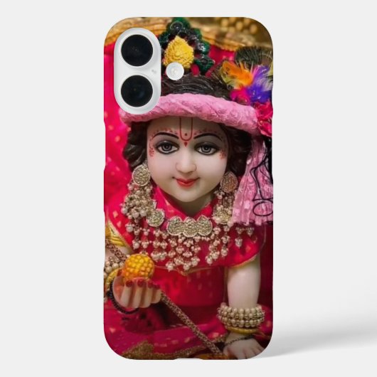 Sree Krisna design hoesje voor iPhone 16 (Achterkant)