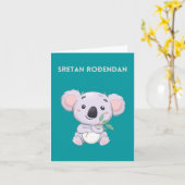 Sretan rođendan, Kroatisch Happy Birthday Kaart (Gele Bloem)