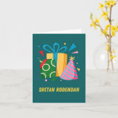 Sretan rođendan, Kroatisch Happy Birthday Kaart (Gele Bloem)