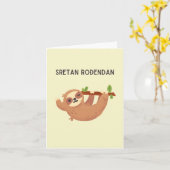 Sretan rođendan, Kroatisch Happy Birthday Kaart (Gele Bloem)