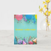 Sretan rođendan, Kroatisch Happy Birthday Kaart (Gele Bloem)