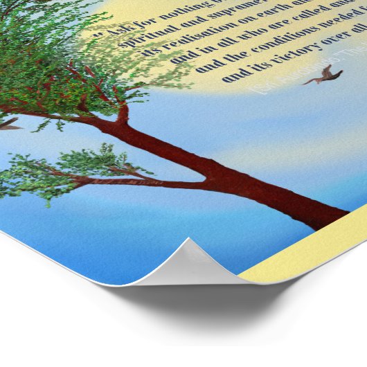 Sri Aurobindo citeert kunst Poster (Hoek)