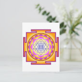 Sri Chakra Goddess Shri Lalitha Tripura Sundari Briefkaart (Staand voorkant)