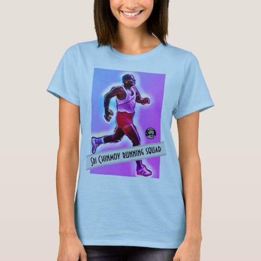 Sri Chinmoy Women's Running Squad T-Shirt (Voorkant)