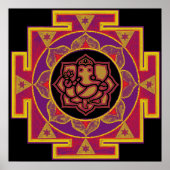 Sri Ganesh Yantra Poster (Voorkant)
