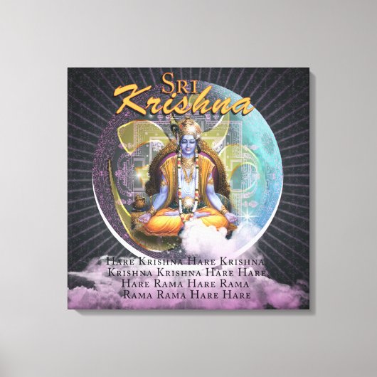 SRI KRISHNA - Afgedrukt Canvas Afdruk (Voorkant)