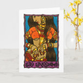 Sri Lakshmi-Wenskaart Kaart (Gele Bloem)