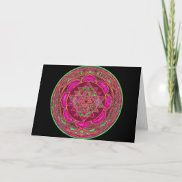 Sri Lakshmi Yantra Mandala Kaart